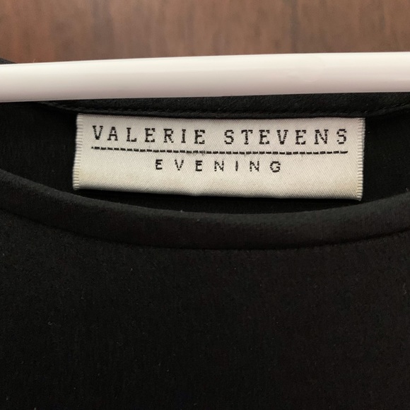 Valerie Stevens Evening black 100% SILK blouse - Picture 2 of 2